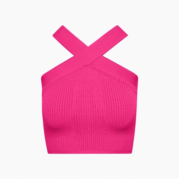 Aritzia Tops - Babaton Sculpt Knit Criss Cross Cropped Tank